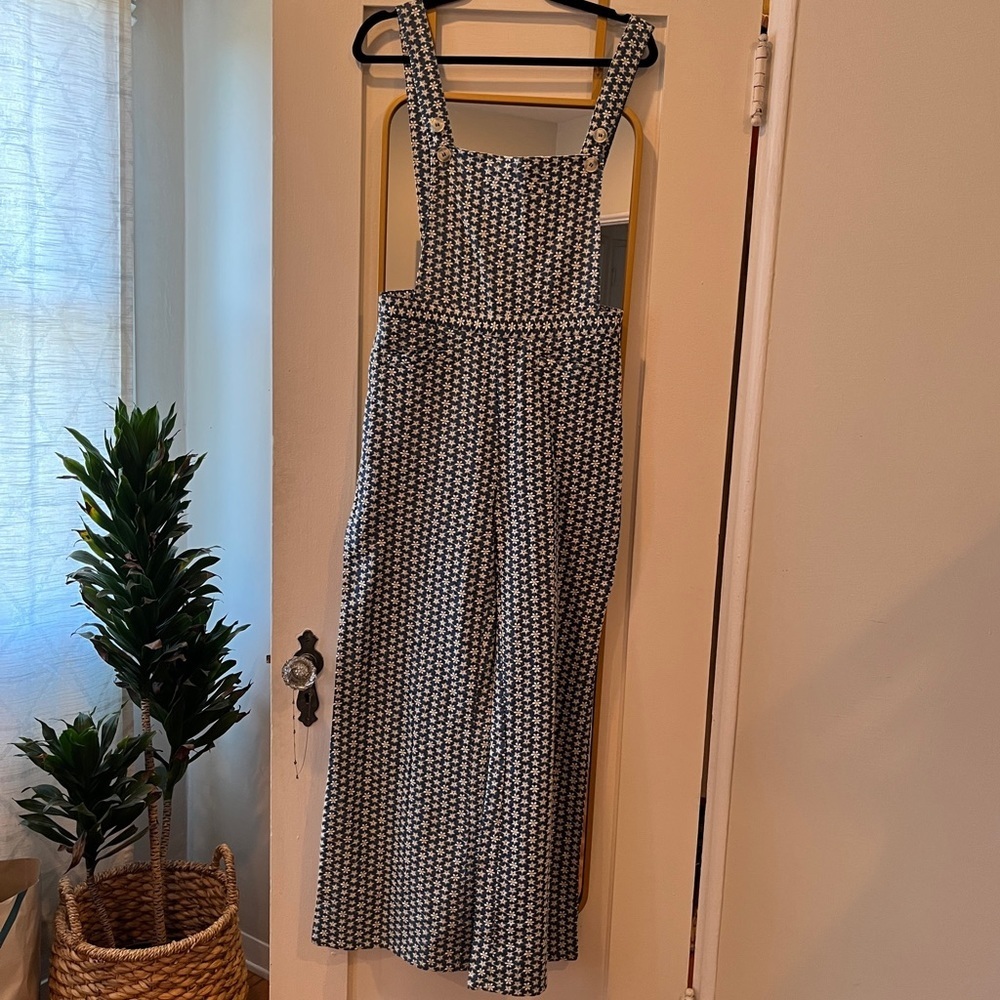 NWT Saint Geraldine Embroidered Overalls